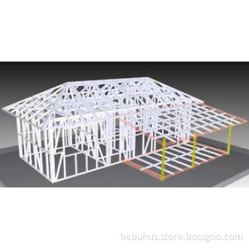 Light Steel Structure Bungalow , Sandwich Cladding Strong M